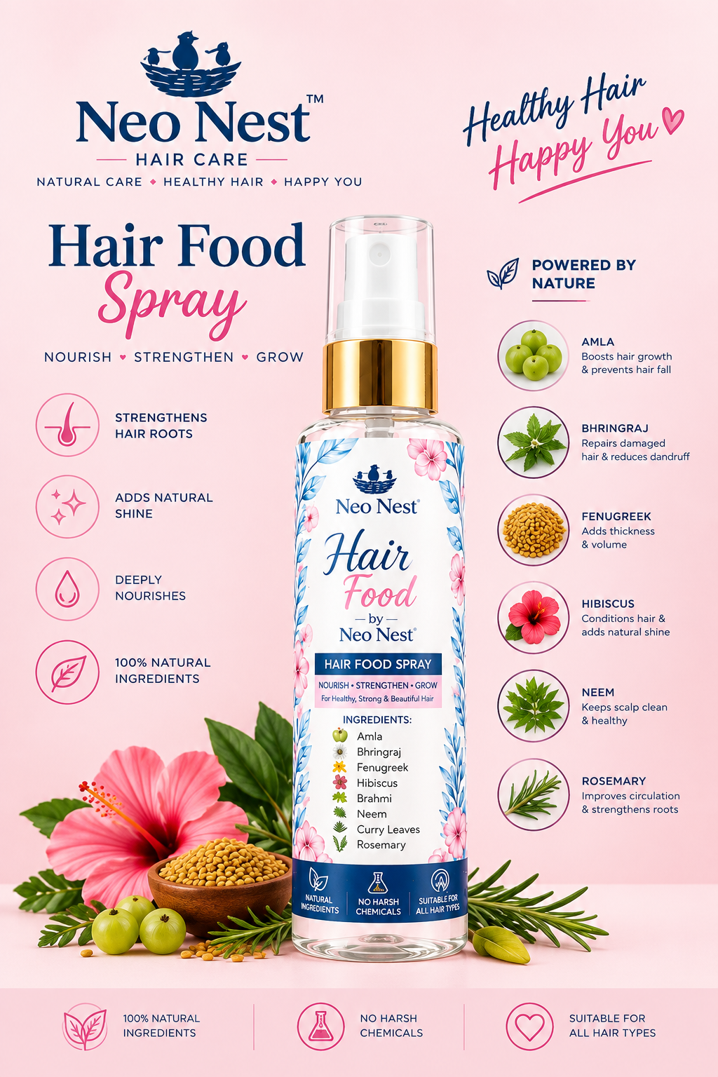 Neo Nest Hair Growth Herbal Spray