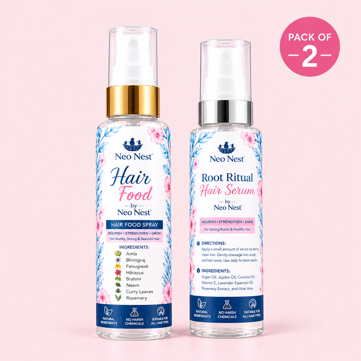 Neo Nest Hair Growth Herbal Spray - Pack Of 2